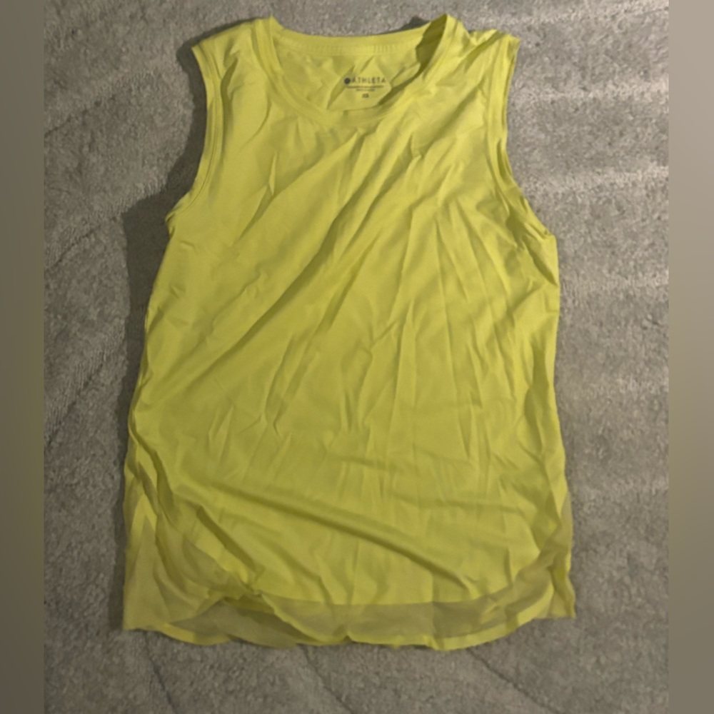 Yellow Athleta workout tank top